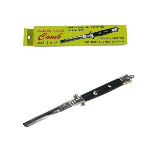 24 Pack Case Push Button Style Novelty Comb Individually Packaged - Picture 2 of 2